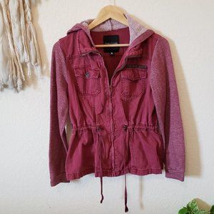 Maurices Maroon Utility Jacket